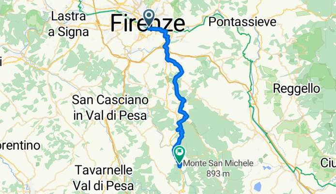 Route to Greve in Chianti