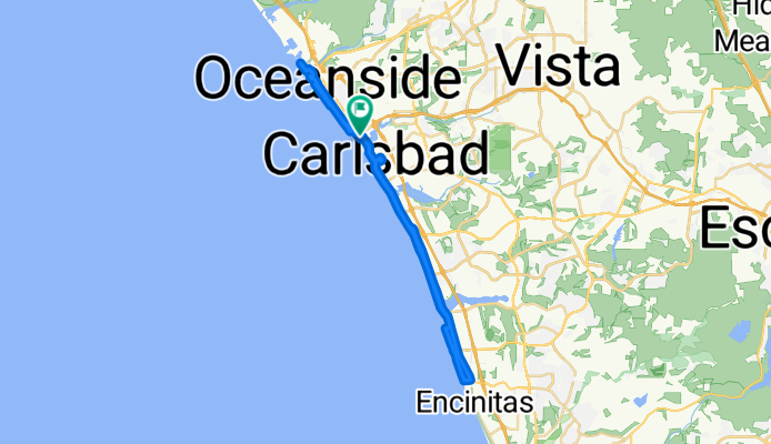 Broadway St, Oceanside to Broadway St, Oceanside