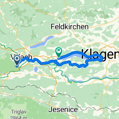 Kadischenallee Quellenpromenade, Villach nach Seecorso, Velden am Wörther See