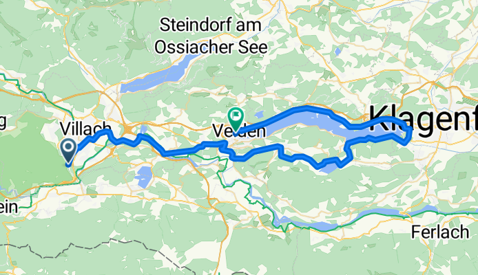 Kadischenallee Quellenpromenade, Villach nach Seecorso, Velden am Wörther See