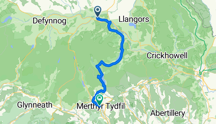 High Street, Brecon to Avenue de Clichy, Merthyr Tydfil