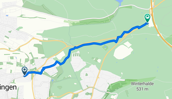 Route in Sindelfingen