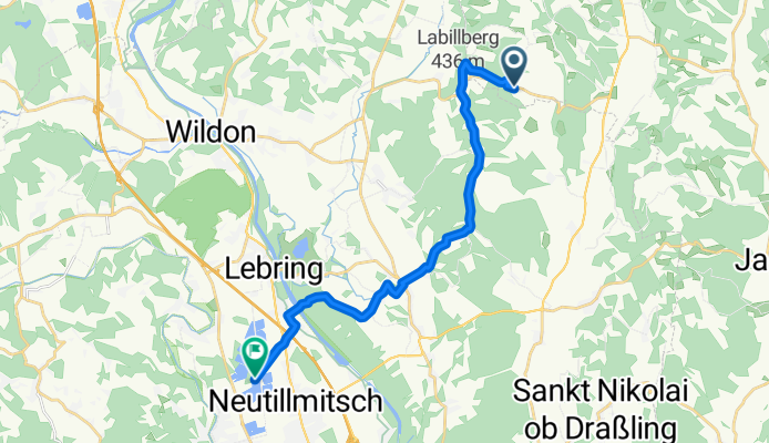 Manning nach Heidenwaldweg