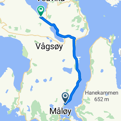 Måløy nach Tungalda, Raudeberg