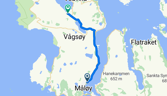 Måløy nach Tungalda, Raudeberg