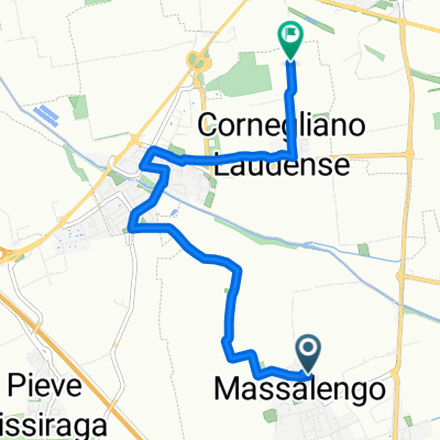 Via Achille Grandi, Massalengo a Via Cascina della Marescalca, Lodi