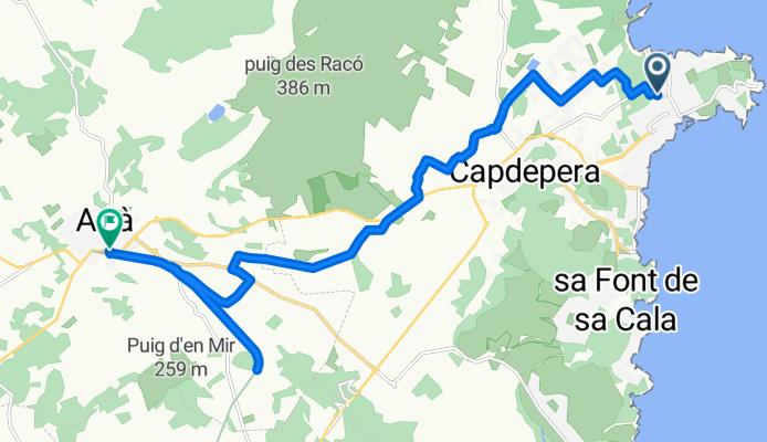 Carrer Castellet, Capdepera nach Carrer de Josep Melià i Pericàs, Artà