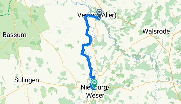 From Verden (Aller) to Nienburg (Weser)