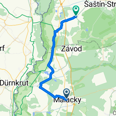 Malé námestie do Borský Svätý Jur