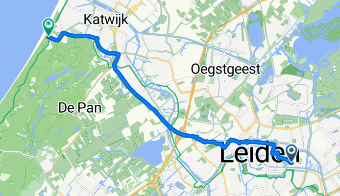 Oosterdwarsstraat, Leiden to Boulevard Zeezijde, Katwijk