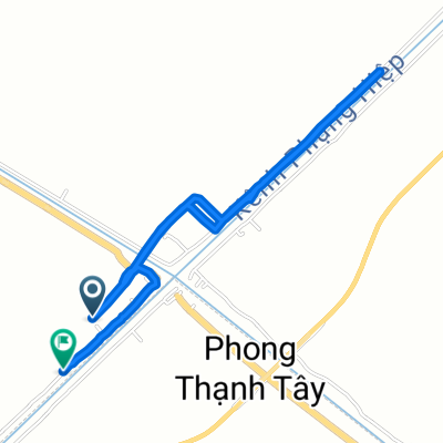 X. Phong Thạnh Tây B, H. Phước Long to X. Phong Thạnh Tây B, H. Phước Long