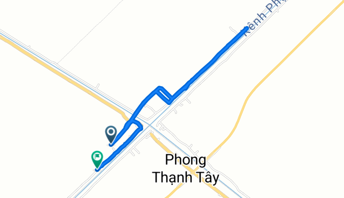 X. Phong Thạnh Tây B, H. Phước Long to X. Phong Thạnh Tây B, H. Phước Long