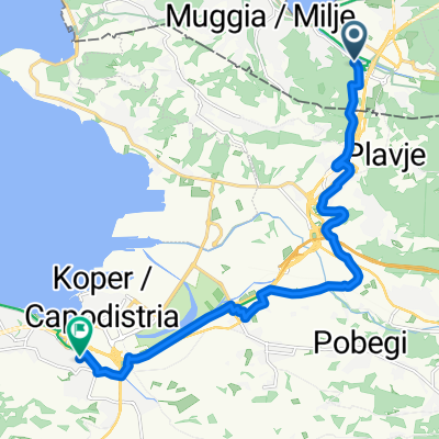 Strada Provinciale Farnei, Muggia à Kovačičeva ulica, Koper