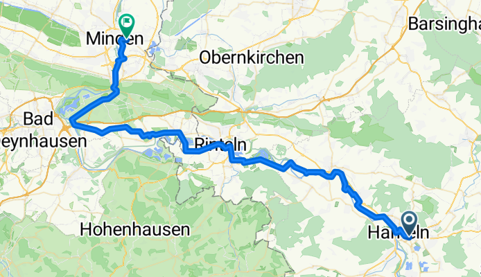 Wesertour von Hameln bis Minden