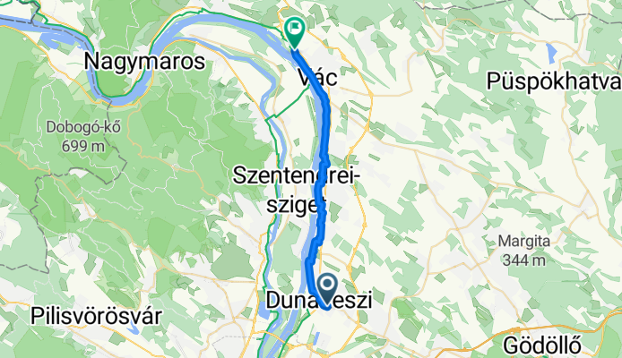 Verseny utca, Dunakeszi - Építők útja, Vác