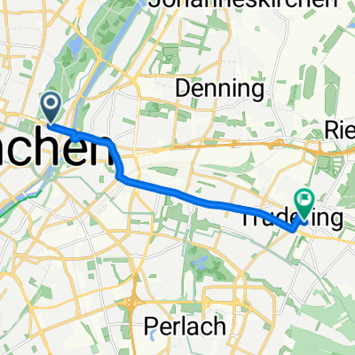 Prinzregentenstraße, München nach Truderinger Straße, München