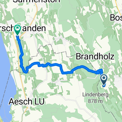 Flugplatzstrasse, Buttwil nach Flückenstrasse, Meisterschwanden