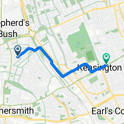 Melrose Gardens, London to Kensington High Street, London