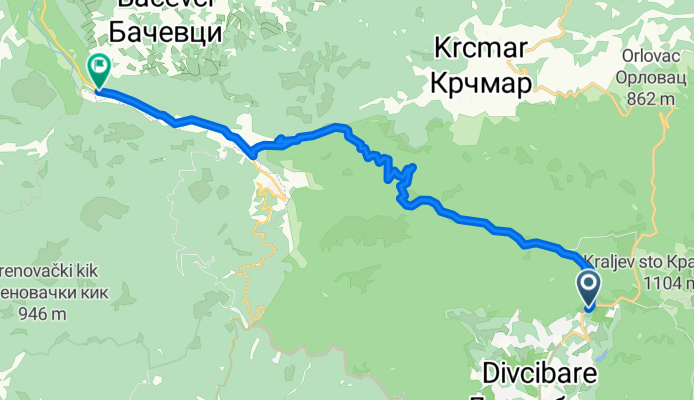 Стражарска, Valjevo to Дивчибарска, Valjevo