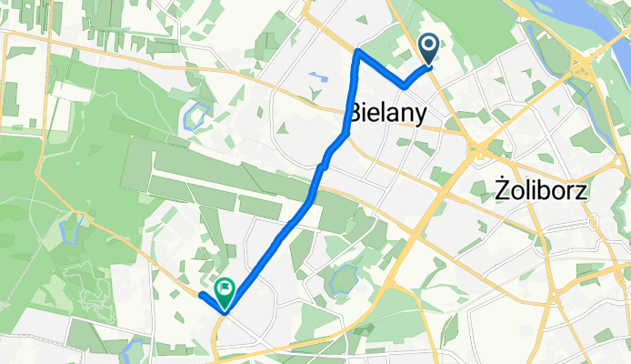 Marymoncka, Warszawa do Pirenejska, Warszawa