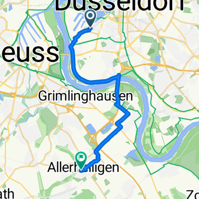 Kaistraße, Düsseldorf nach Peter-Behrens-Straße, Neuss