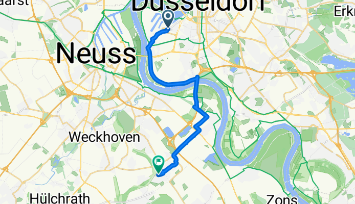 Kaistraße, Düsseldorf nach Peter-Behrens-Straße, Neuss