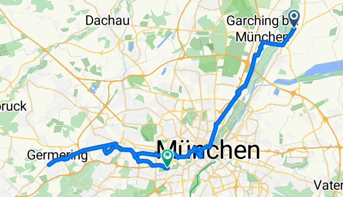 Moosinninger Weg nach Garmischer Straße