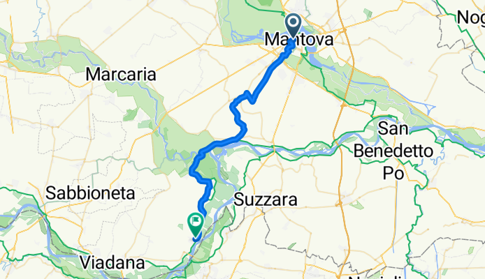 Piazza Don Eugenio Leoni, Mantua nach Piazza Giuseppe Garibaldi, Dosolo