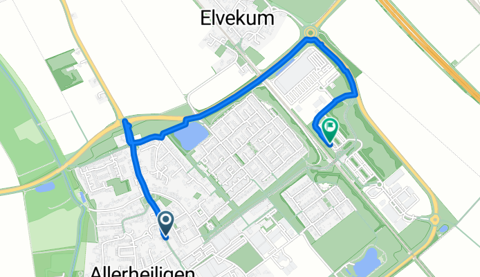 Albertus-Magnus-Straße, Neuss nach Rosellen, Neuss