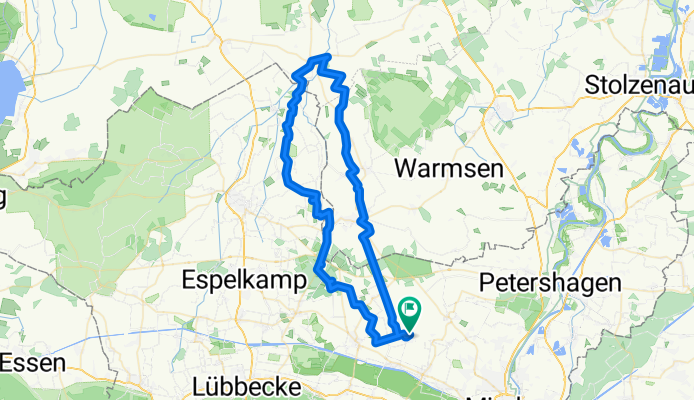 Hille-Steinbrink-Ströhen-Wehe-Diepenau-Hille