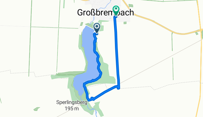 Hainstraße 32A nach Am Seifertsberg