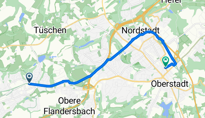 Untere Industriestraße, Heiligenhaus nach Mettmanner Straße, Velbert