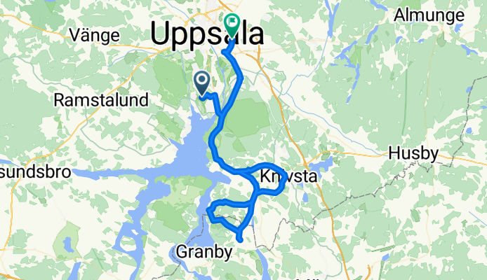 Jenny Linds väg, Uppsala to Fålhagsleden, Uppsala