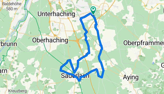 Ottobrunn nach Sankt Anna Sauerlach