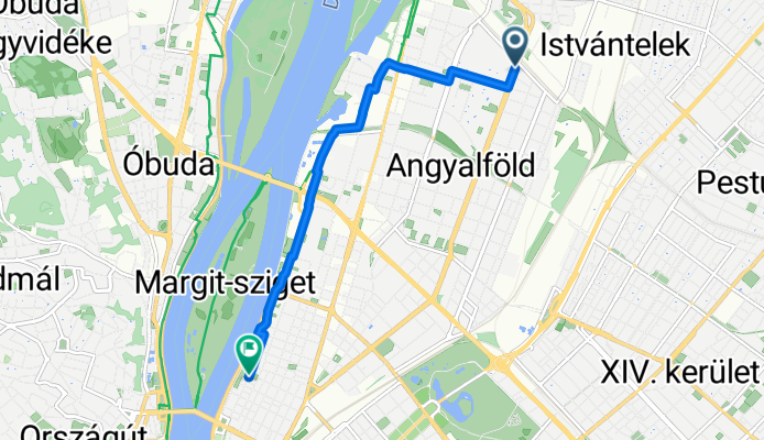 Béke utca, Budapest to Pozsonyi út, Budapest
