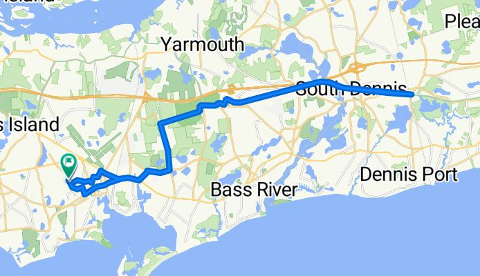 Hampshire Ave, Barnstable to Hampshire Ave, Barnstable