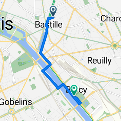 Rue Sedaine to Quai de Bercy