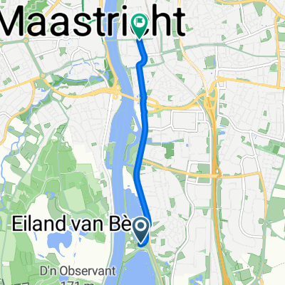 Buitenwijk Southeast, Maastricht to Wilhelminasingel, Maastricht