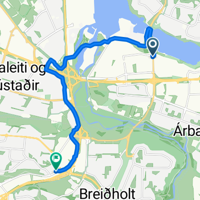 Dvergshöfði, Reykjavík to Skógarhjalli, Kópavogur