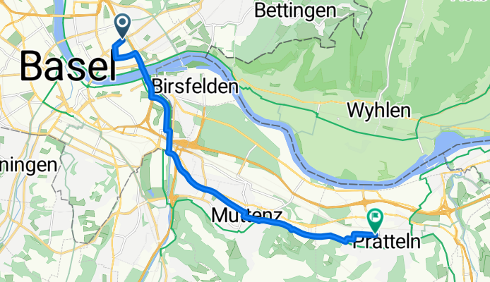 Weg zur Arbeit ab Bad. Bhf