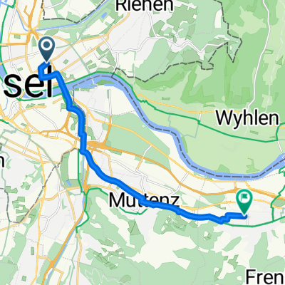 Schwarzwaldallee, Basel nach Bahnhofstrasse, Pratteln