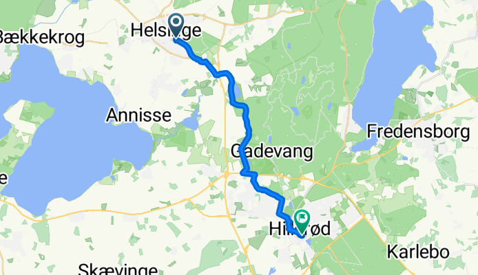Ahornvej, Helsinge to Søndre Jernbanevej, Hillerød