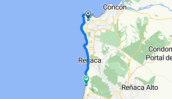 Concón, Concón a Ciclovía Las Salinas, Viña del Mar