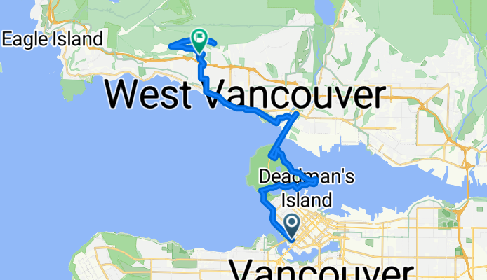 Howe St, Vancouver to Chairlift Rd, West Vancouver