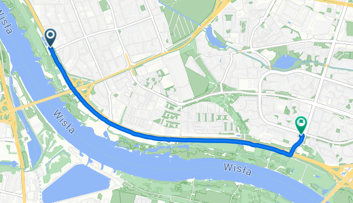Wał Miedzeszyński, Warszawa do Gocław, Warszawa