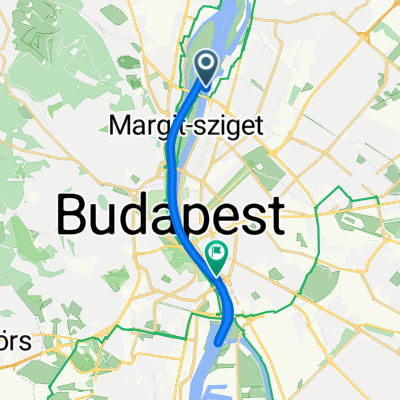 District XIII, Budapest to District IX, Budapest