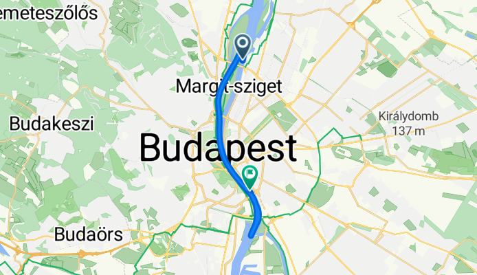 District XIII, Budapest to District IX, Budapest