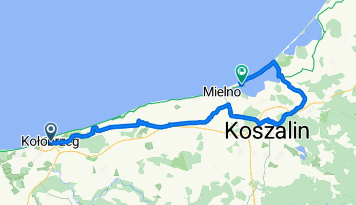 Ratuszowa, Kołobrzeg do Sosnowy Las, Mielno