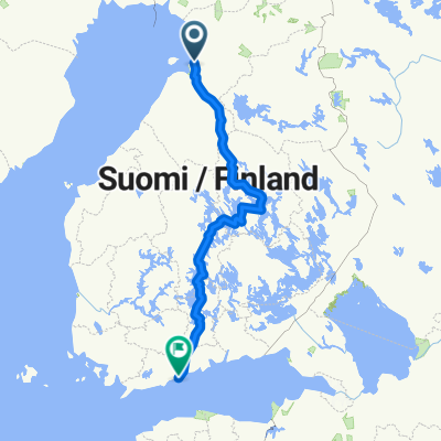Oulu - Helsinki - 792,6 km