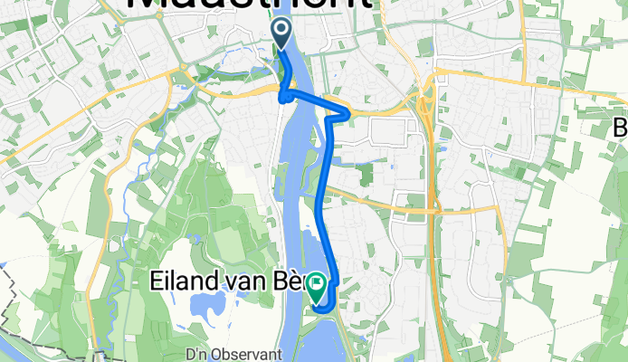 Maasboulevard, Maastricht to Buitenwijk Southeast, Maastricht